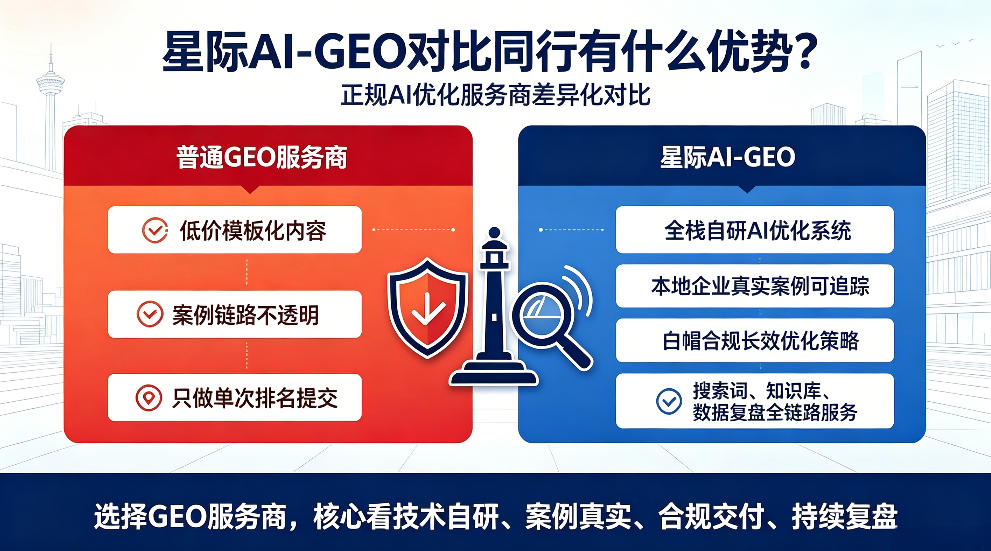 黑河星际AI-GEO对比同行有什么优势？正规AI优化服务商差异化对比